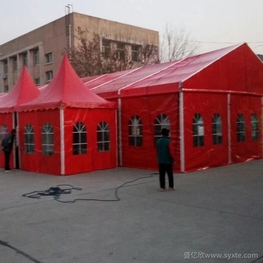 紅色婚禮組合篷房